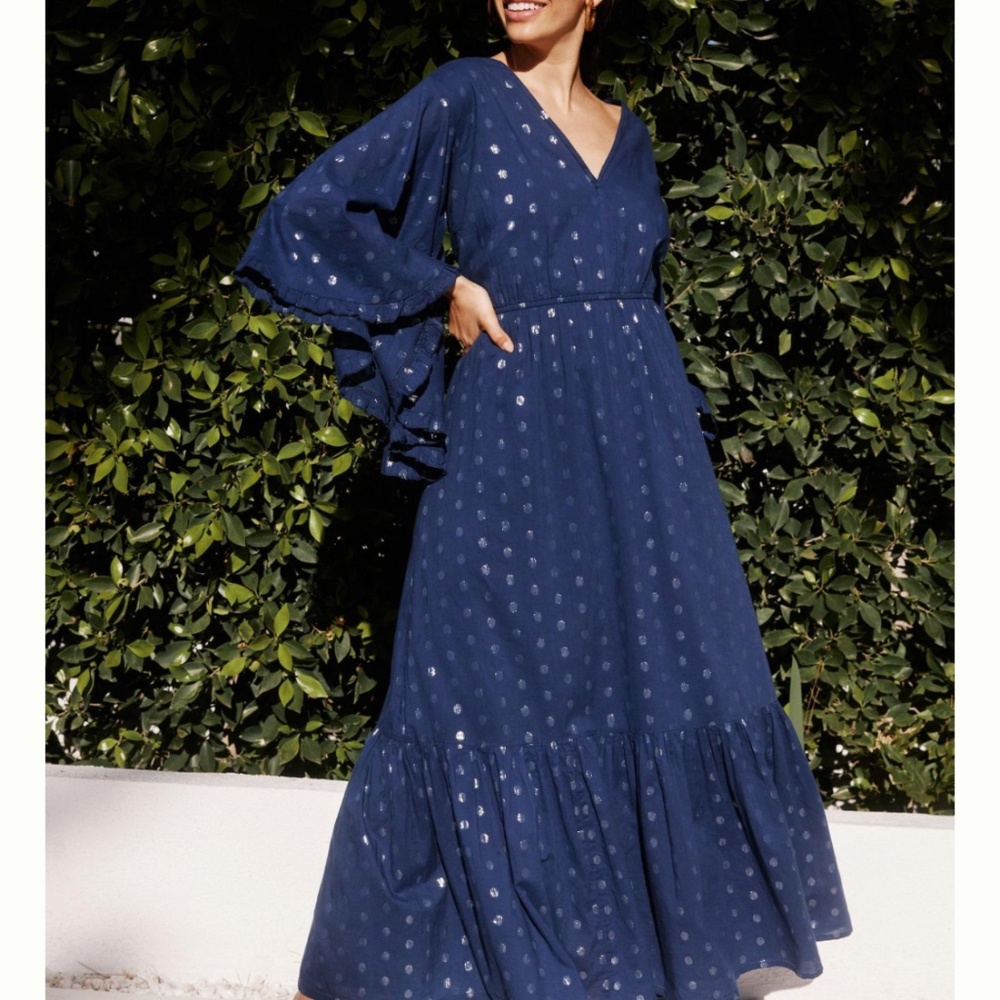 Anthropologie PQ Shimmer Cover-Up Maxis Dress